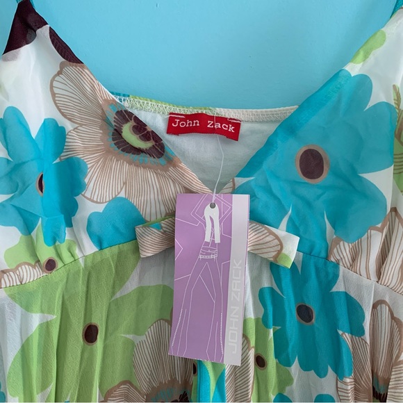 John Zack ASOS Floral Chiffon Camisole Babydoll Top 12 - Picture 2 of 9